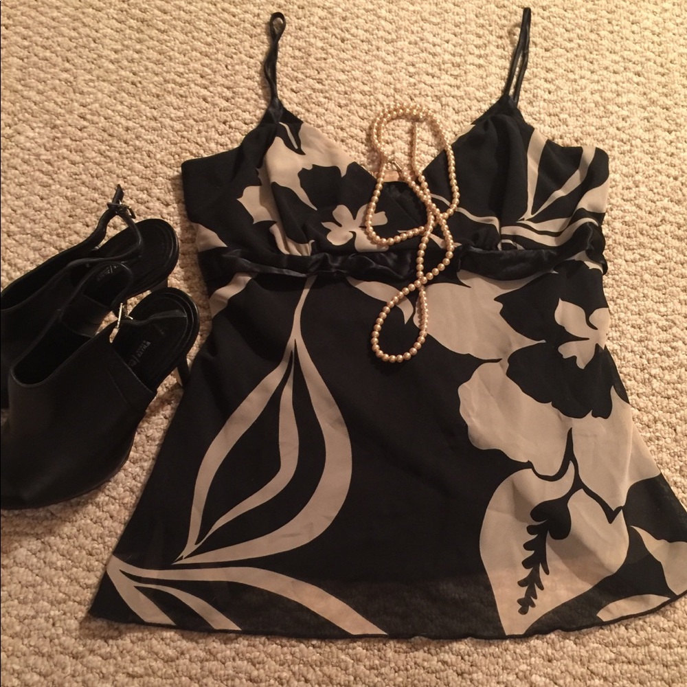 Black and Cream Tank